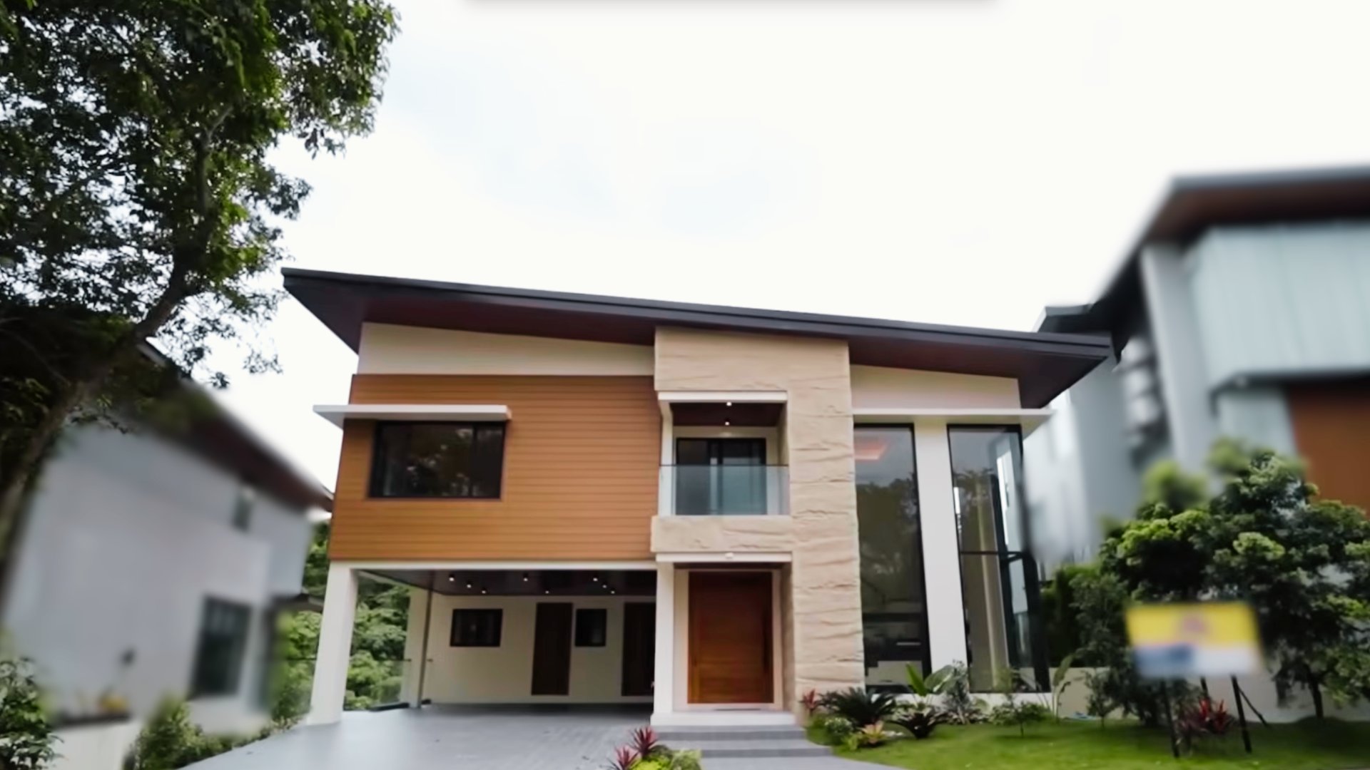 Modern tropical facade